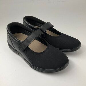 Drew Magnolia Womens Leather Orthopedic Mary Jane Loafers Shoes Black 7.5W wide